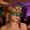 Sequin Masquerade Mask Mardi Gras Feather Masque Green Yellow Purple Mardi Gras Costume Accessory Carnival Masques Party Masks
