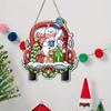 1Pc Christmas Snowman Car Wooden Tag, Window Holiday Home Decoration Wooden Tag, Christmas Creative Gifts