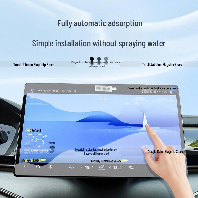 Защитные пленки для экрана заднего кондиционера и управления LIVIS для Li Auto L9, 26 моделей
