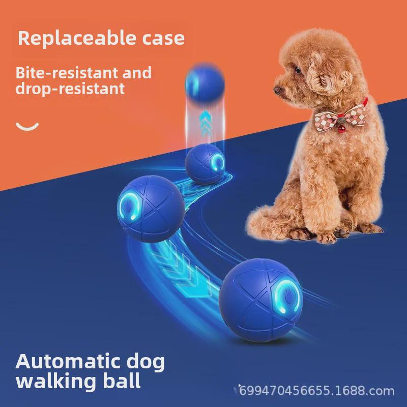 Smart Electric Rechargeable Jumping Ball Toy for Cats and Dogs