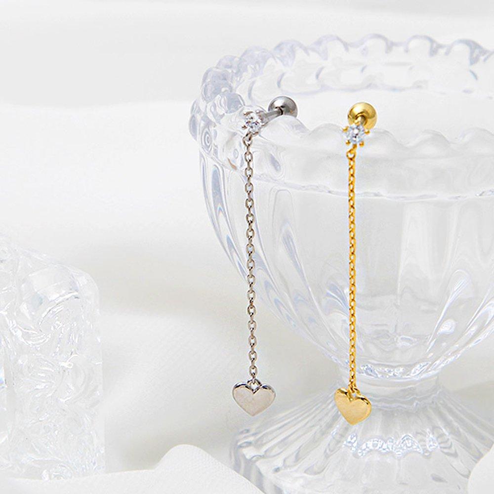 [1+1] Fashion Piercing Chain Love 3 types, choose 1, one side for sale
