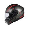 OGK KABUTO AEROBLADE6 DYNA Motorcycle Flat Full-Face Helmet, Black/Red (Size M)