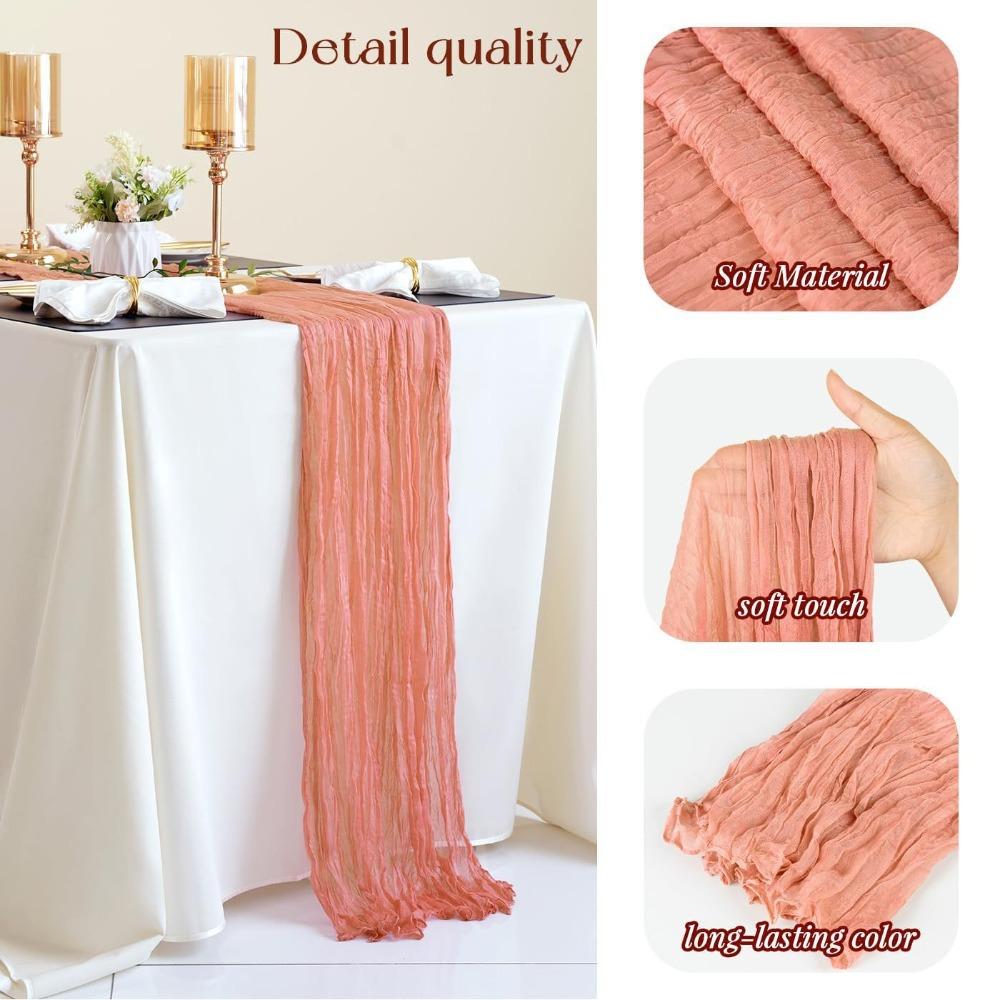 Rustic Sheer Runner Tablecloth Comfortable Table Cover New Long Table Runners