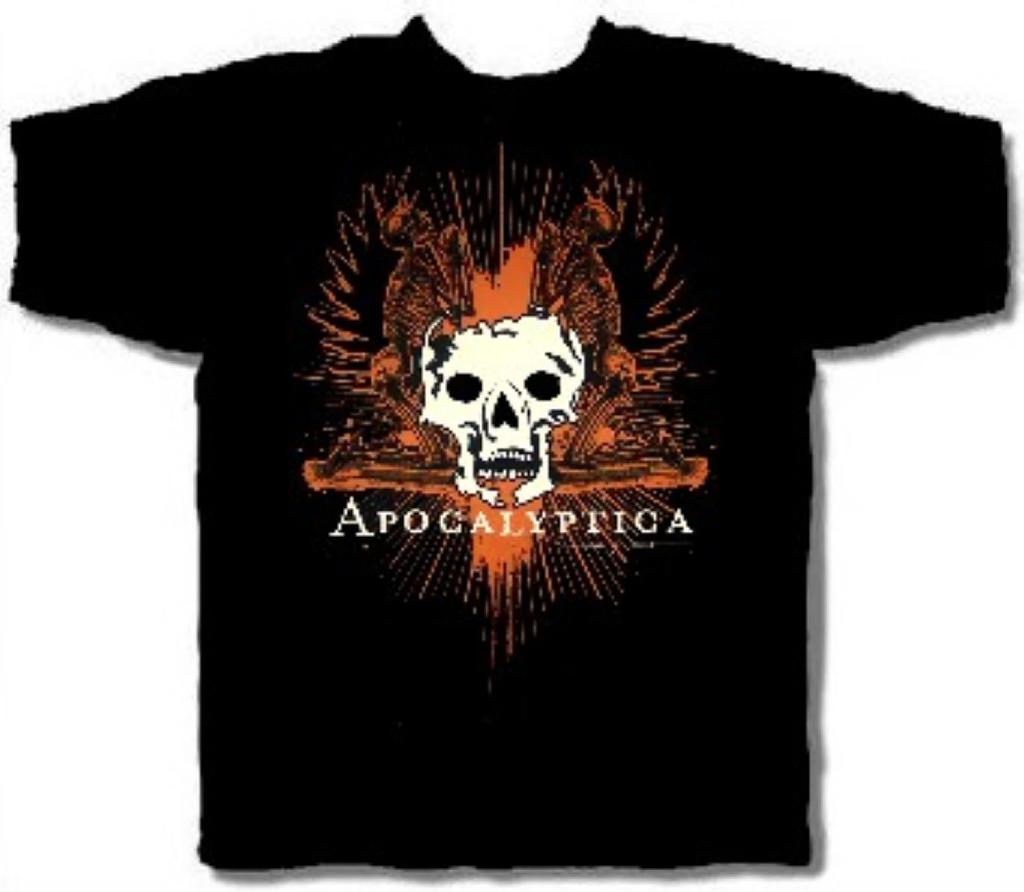 APOCALYPTICA cd lgo SKULL / SHRINE Official SHIRT LG New OOP worlds collide cult