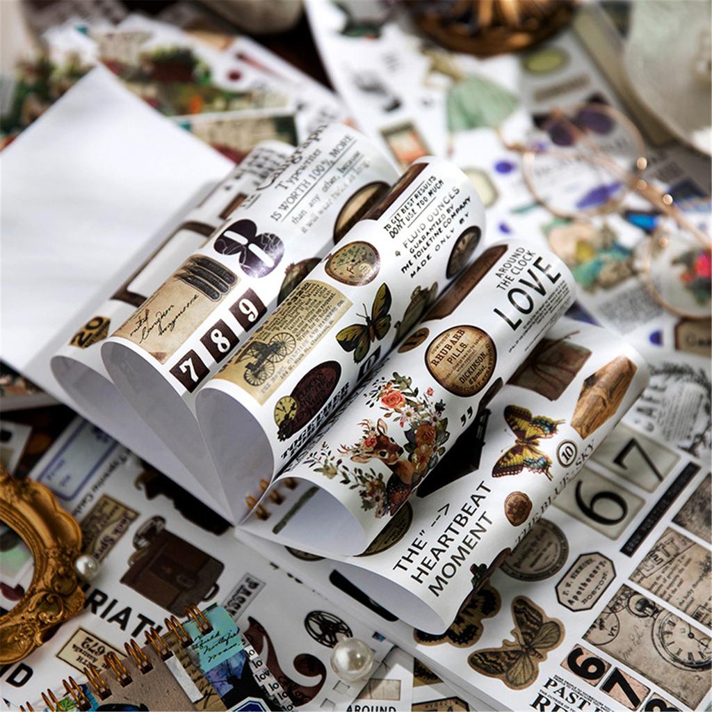 Ретро-наклейки для скрапбукинга Декоративные наклейки для скрапбукинга Эстетические наклейки для скрапбукинга Дневник-планировщик Журнал