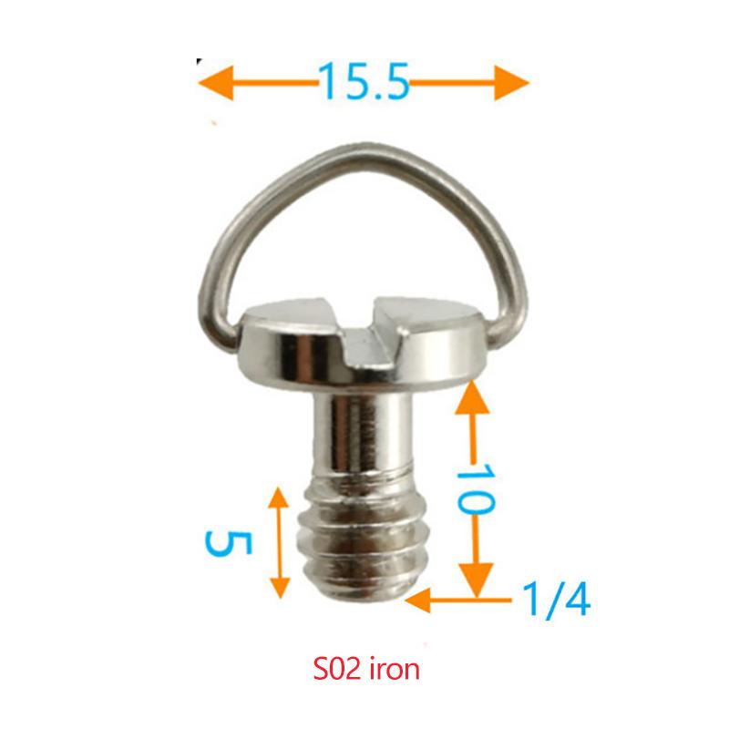 Винт адаптера быстросъемной пластины. Винт штатива с D-образным кольцом 1/4 дюйма. Монтажный адаптер.