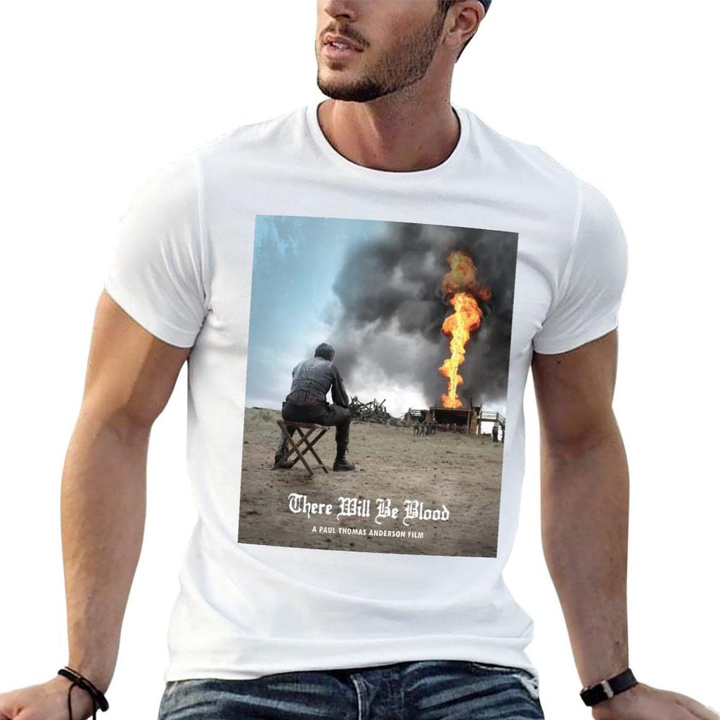 There Will Be Blood Tshirt Functional Casual Short Sleeve Tee