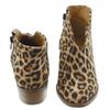Plus Size New Ladies Leopard Print Thick Heel Women Boots Fashion Thick Sole Warm Ankle Boots Retro Botas Femininas 2023