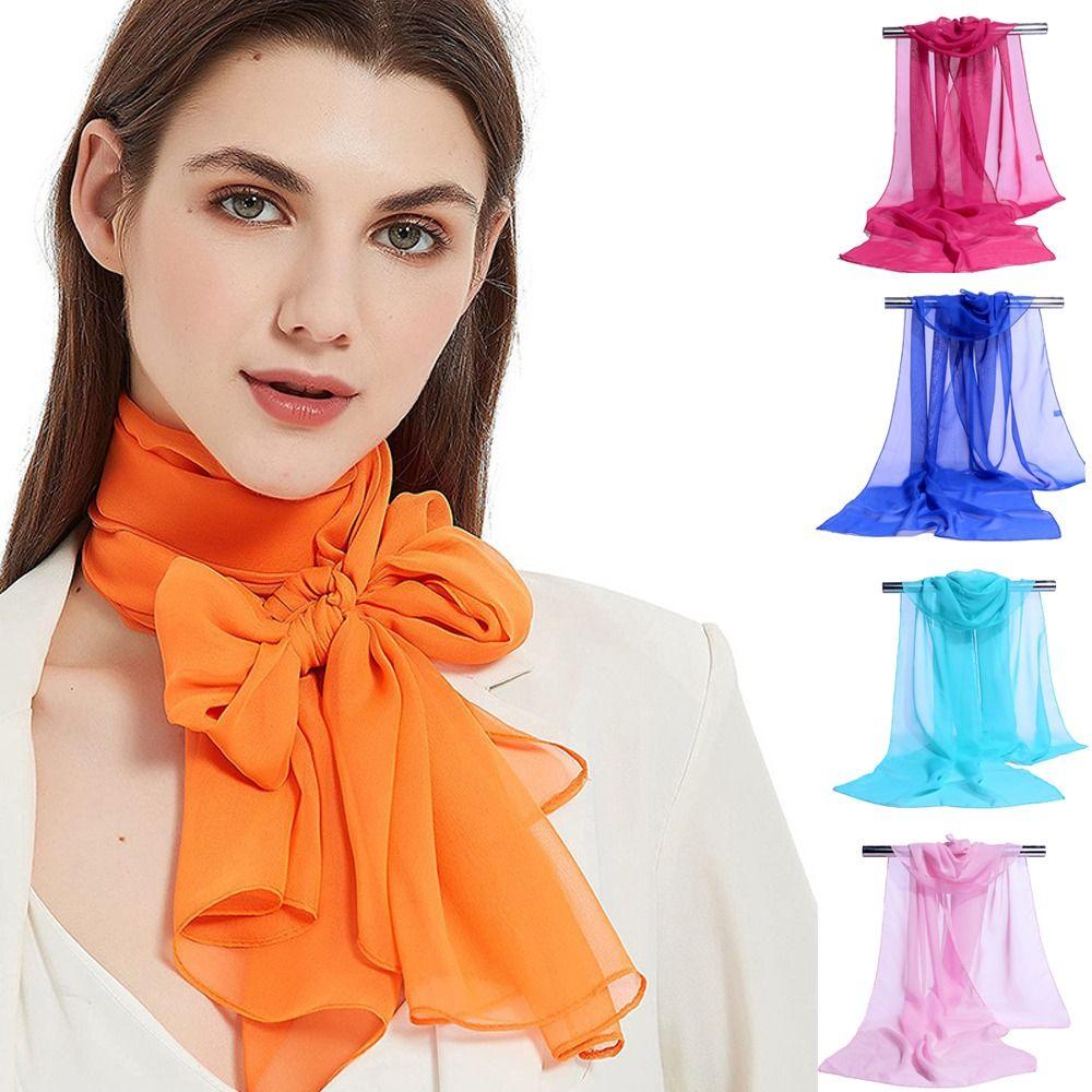 Luxury Brand Designer Beach Scarf Sunscreen Simulation Silk Scarf For Summer Women Accessories
