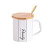Nordic Ins Style Ceramic Cup with Lid for Home Office High-end Couple Water Cup High-value Gift Mug