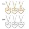 Friends Pendant Memorial Jewelry Heart-shaped Pendant Love Couple Necklace Valentine's Day Necklace