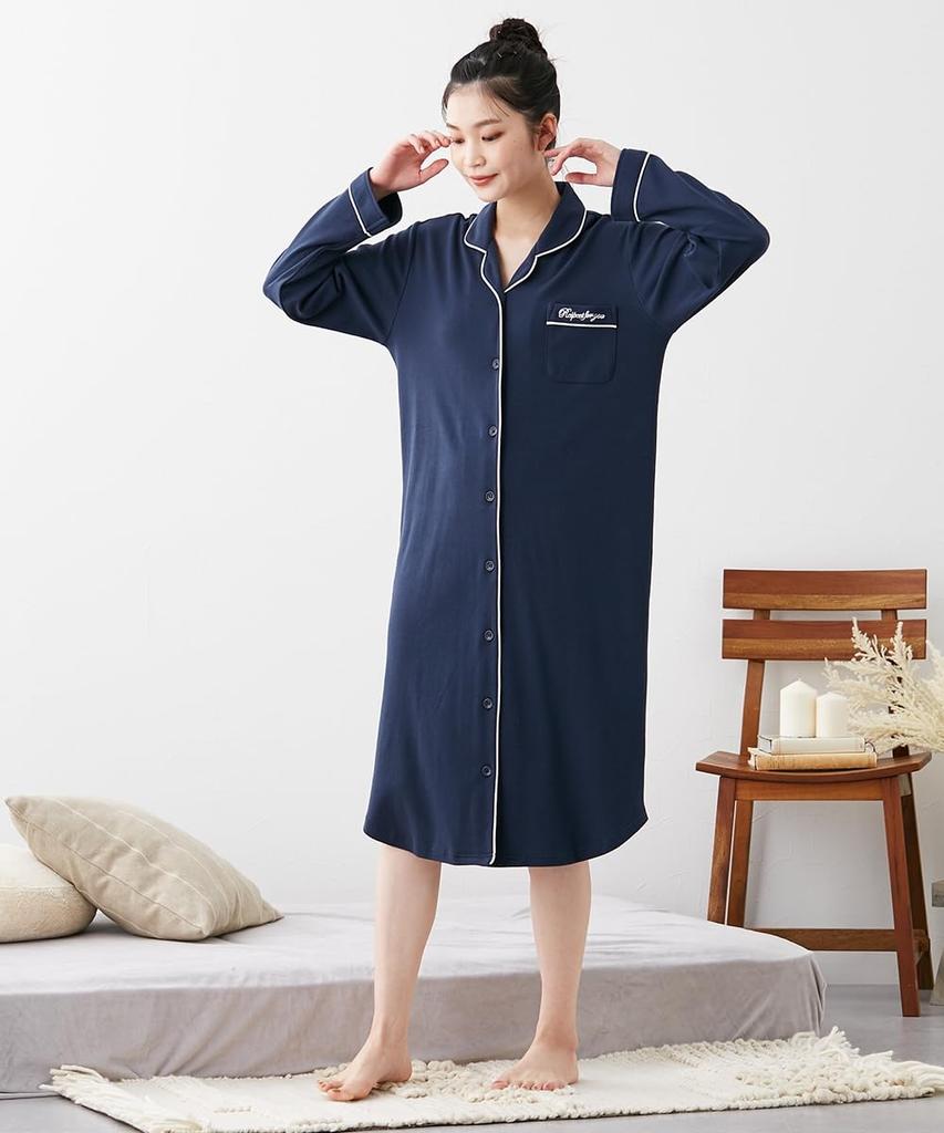 Nissen Хлопковая Мягкая Гладкая Домашняя Рубашка Размер LL Женская 100% Платье, Розовый,