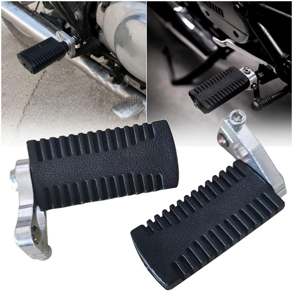 1 Pair Non-slip Motorcycle Pedals Black Motorcycle Modification Parts Motorcycle Foot Rests Kart