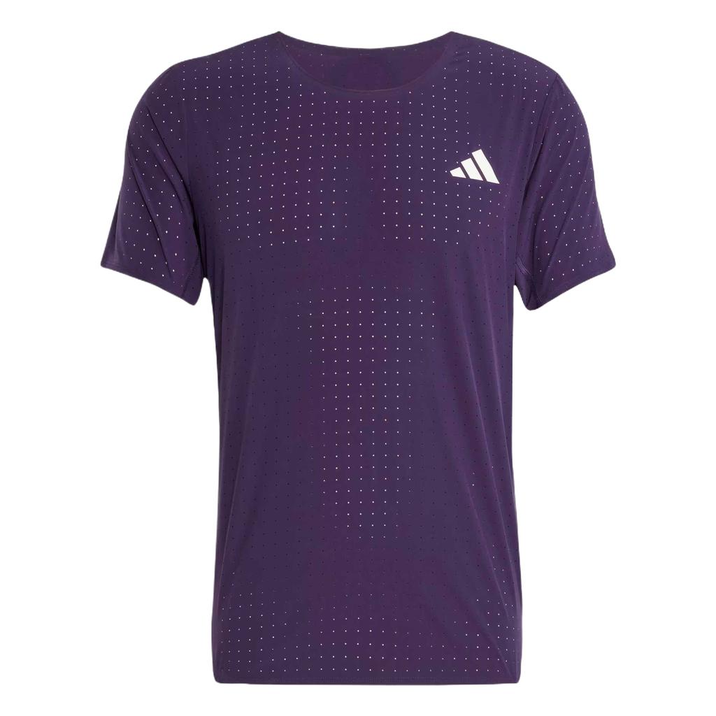 Adidas T Shirts Men's Purple Crew Neck Moderate JV7171
