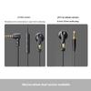 Fiio Jf11 Retro Earphones Flat Head U-Shaped Extension Gaming Earbud 14.2mm Low Frequency Large Moving Coil Custom With Mic Gift