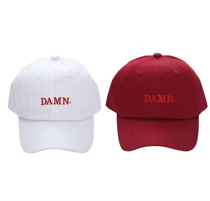 New European and American slang DAMN HAT cap Trend Bay along baseball cap pure cotton