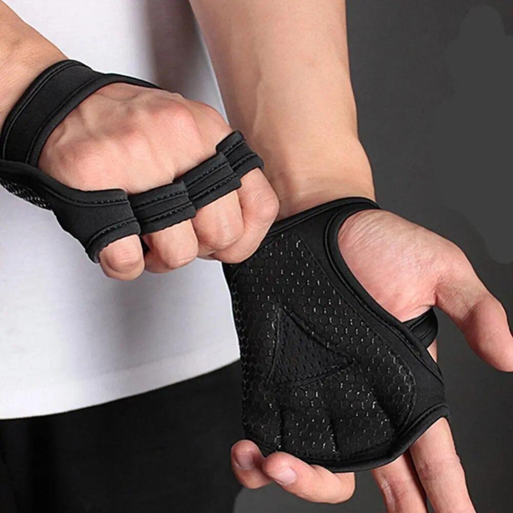 Wrist Support Gym Gloves Sturdy Half Finger Gloves New Weightlifting Supply  Body Building