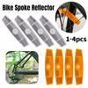 Road Bike Warning Spoke Reflector Steel Wire Lamp Warning Tapes MTB Bicycle Wheel Rim Reflective Mount Clips