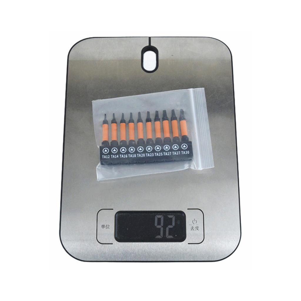 10 Pieces Ergonomic Screwdriver Triangular Bit NonSlip Design for Accurate Operation Suitable for Multiple Uses