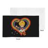 Rainbow Brite With Rainbow Heart Soft Face Towel Quick Dry Pool Bath Cotton Towels Absorbent