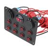12 В 24 В 8-клавишный разъем Lighte Buttons USB-зарядные устройства для автомобиля RV Truck ATV UTV Camper Caravan тумблерный переключатель панель автоматического выключателя