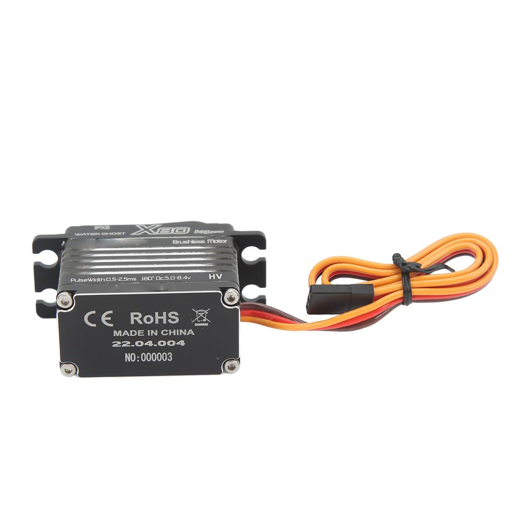 RC Car Servo Black 80KG High Torsion IPX8 Waterproof Brushless Motor Widely Used RC 80KG Servo for