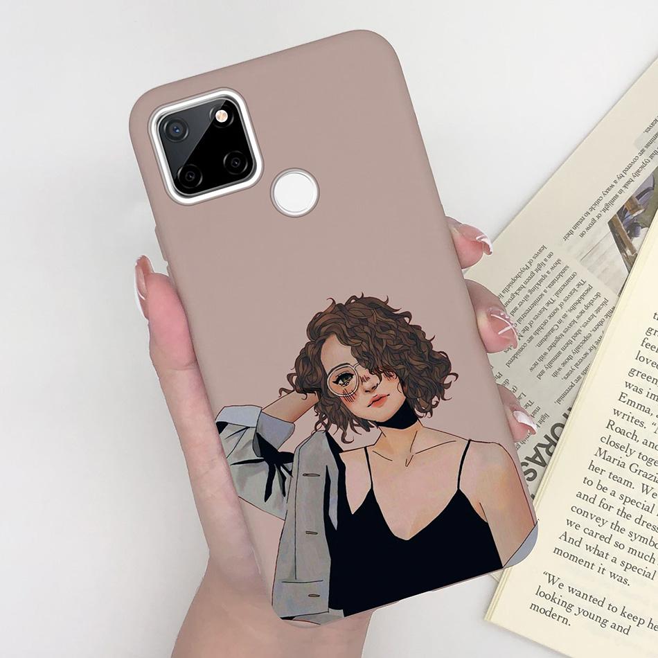 Для OPPO Realme C25 C25S C25Y Чехол Мультяшный Мягкий Силикон Матовый Ударопрочный Задняя крышка телефона Для Realme C 25 S Y Capa Funda Coque