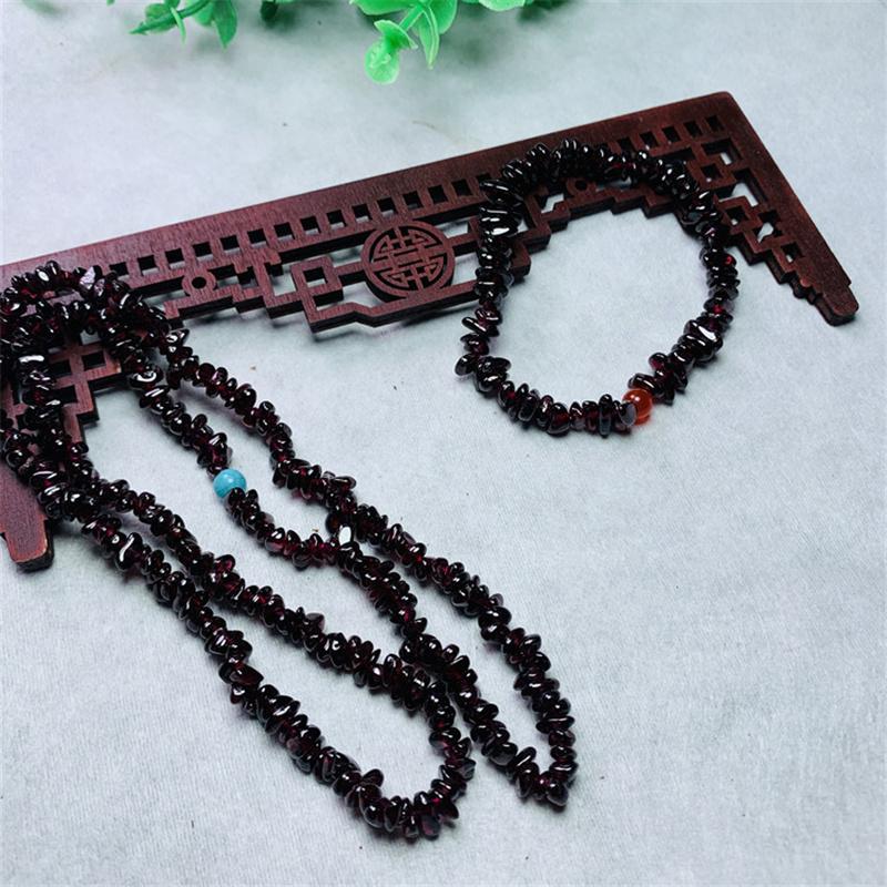 Браслет из натурального граната с кристаллами, очаровательный женский браслет, ювелирный подарок