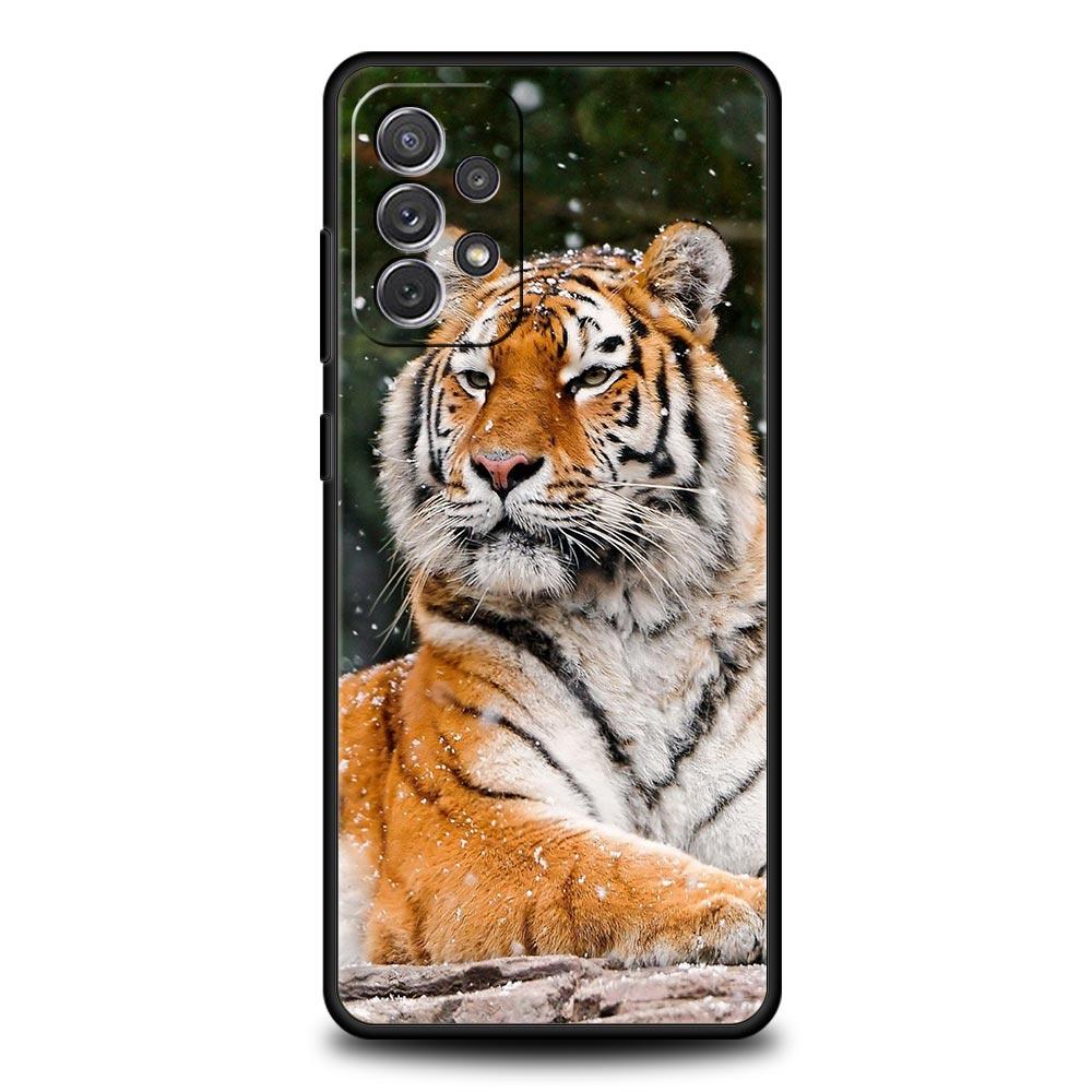Tiger Leopard Fashion Phone Case For Samsung Galaxy A17 A07 A55 A35 A25 A15 A05 A33 5G A31 A23 A21s A13 A41 A73 A53 A51 A71Cover
