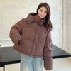 Осень и зима Новые пуховики Женские модные теплые утолщенные зимние тонкие свободные пальто