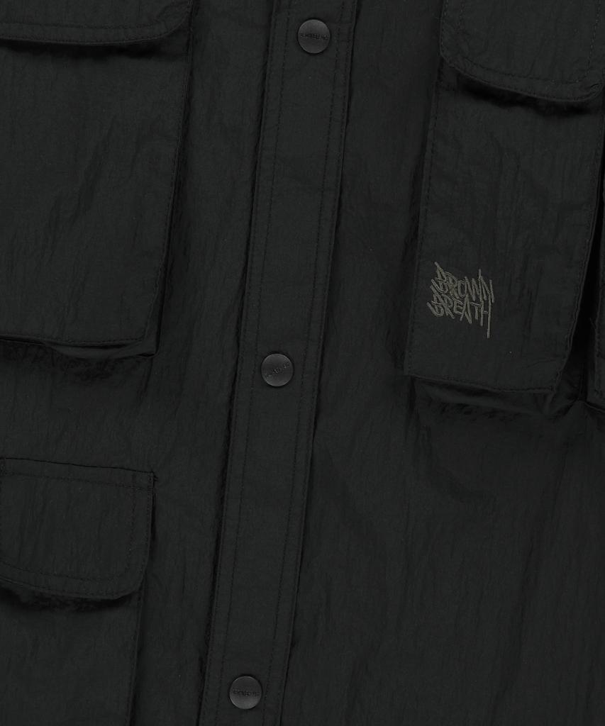 BROWNBREATH Multi Pocket Utility Shirts - Black