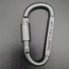 Outdoor Aluminum D Shape Locking Carabiner Keychain Backpack Clip Rope Hook for Camping Hiking Gear Accessories