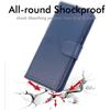 Galaxy A21s Leather Wallet Case - Navy Blue, Flip Cover with 3 Card Slots + Money Pocket, Stand & Wrist Strap, Magnetic Closure 