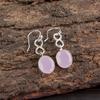 Розовый Халцедон Драгоценный Камень 925 Стерлинговое Серебро Изделия Ручной Работы Серьги 1,60" EE-12-15