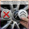 4Pcs 60MM Car  Wheel Center Hub Caps Replacement Wheel Hub Emblem For Citroen C1 C2 C3 C4 C5 C6 C8 C4L DS3 DS4 DS5 LS DS6 Picasso