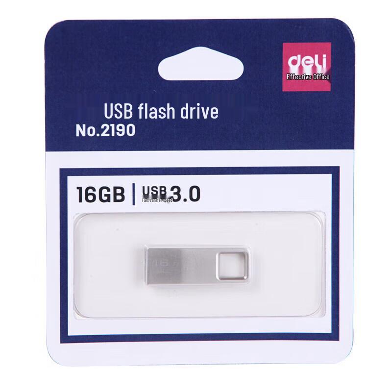 Deli 2190 Металлический USB 3.0 флеш-накопитель 16 ГБ
