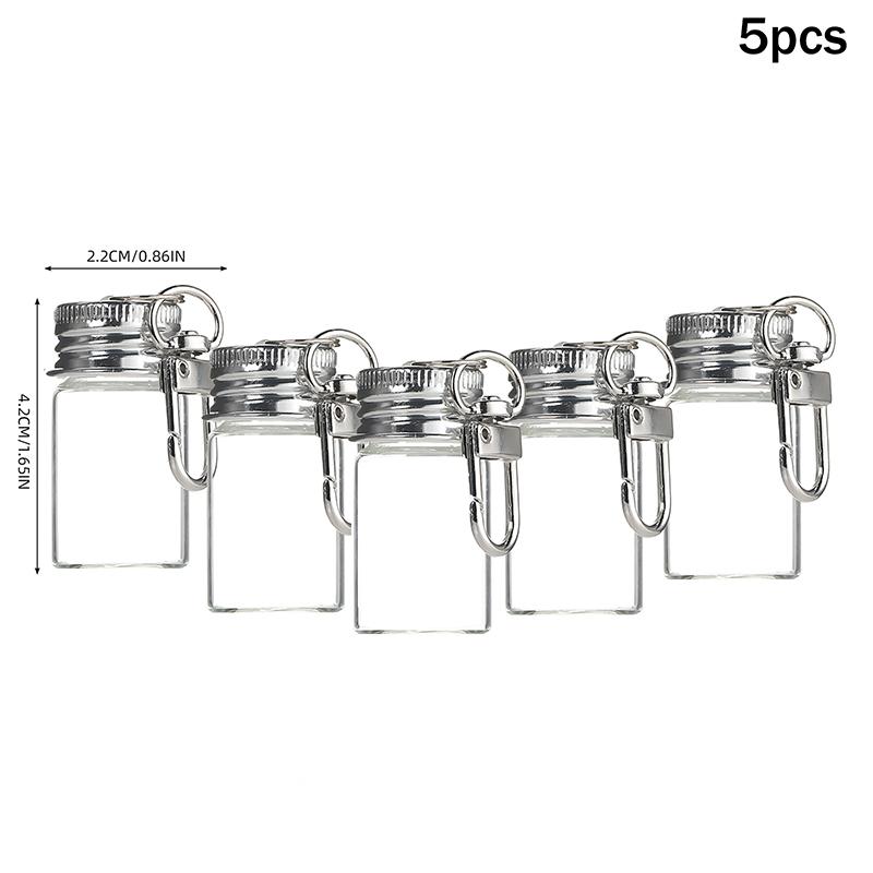 Бутылочка для хранения 7/10 мл с брелоком-сердечком, прозрачные стеклянные бутылочки, алюминиевая крышка, пустые баночки, контейнеры для жидкости, дозатор, декор