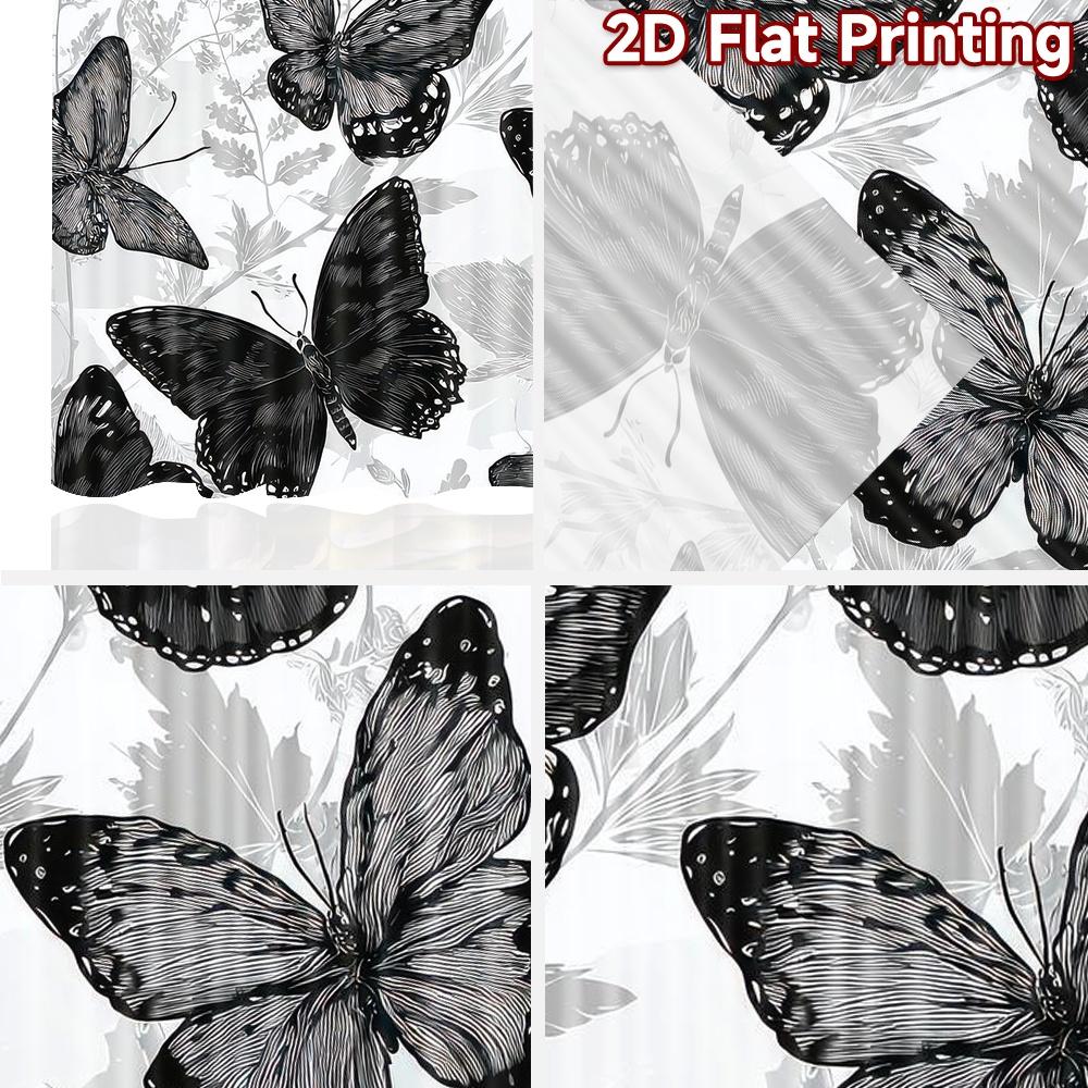 1 шт. 2D плоский Фотофон Гобелен Черные Бабочки и Листья 100% Полиэстер Праздничные Фоны Использование для Дома и Вечеринки