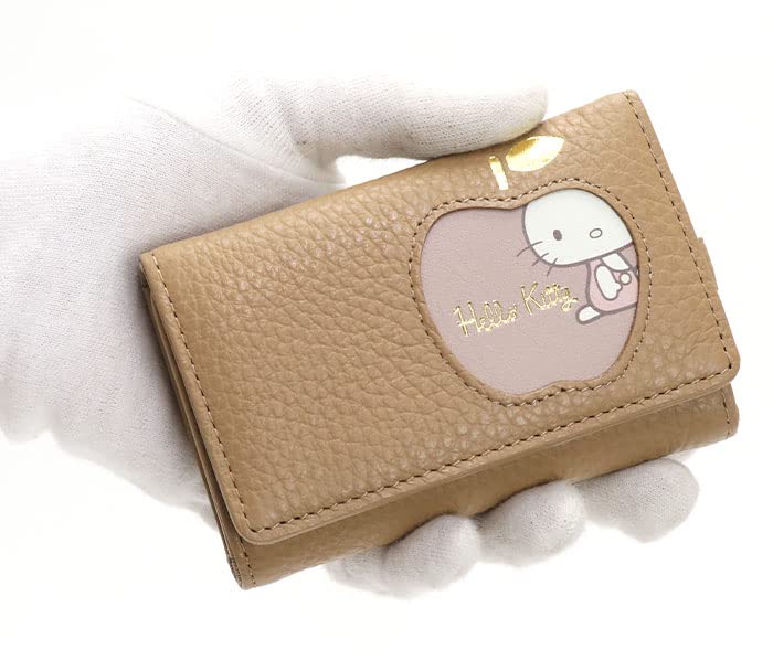 Итальянская кожа Натуральная кожа Hello Kitty Чехол для ключей Smart Key Cowhide HELLO KITTY Fresh Kitty Fresh Emerald [Sanrio] Женский (Привет Серия) №87081