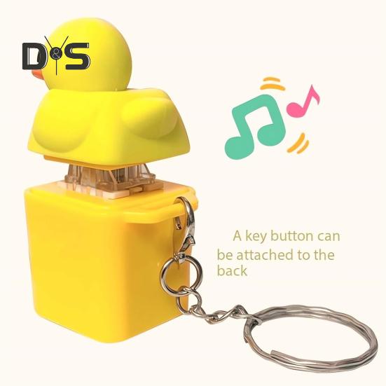 Ducky Caps Брелок-игрушка Fidget Toy Крякающая утка Снятие стресса ABS Пластик Погремушка Уменьшитель Брелок Подвеска