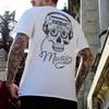 Punk Rock Skull Tshirt Fashion Tough Guy T Shirt Harajuku Heavy Metal Rock Tops Men Summer Street Hip-Hop Tee Ropa Hombre