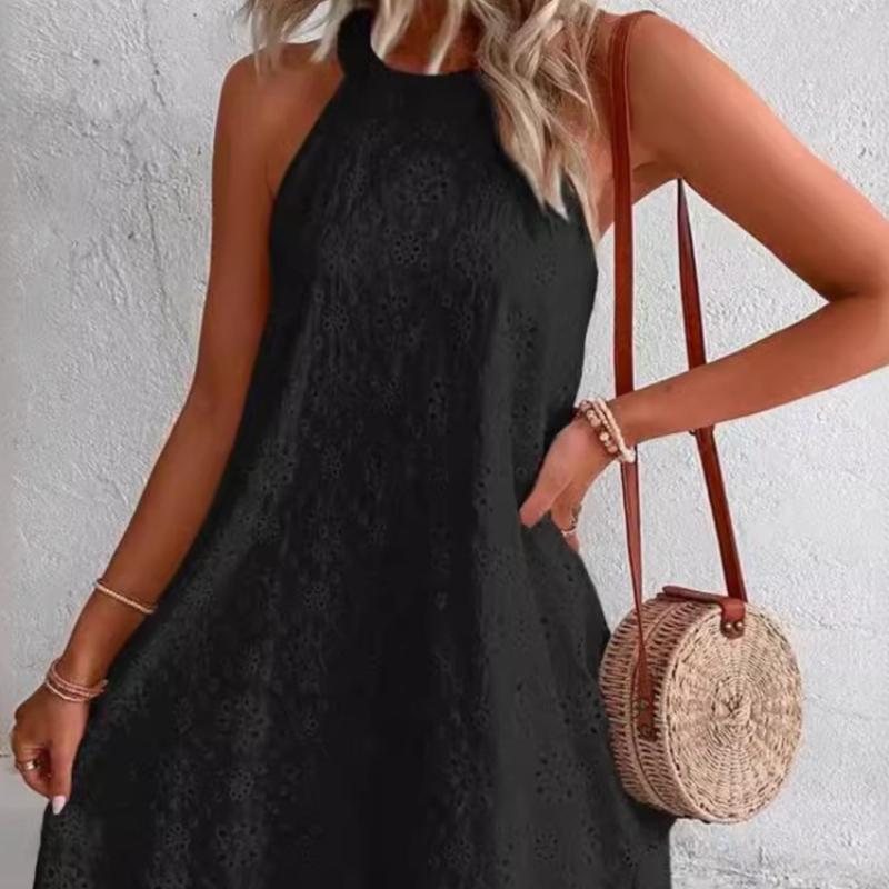 Женское элегантное мини-платье, летние короткие платья без рукавов, женские свободные повседневные праздничные пляжные платья
