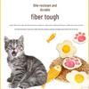 Natural Loofah Cat Teaser Stick - Cute, Bite-Resistant Toy for Teething, Cleaning Teeth, and Relieving Boredom. Perfect for Self-Play!