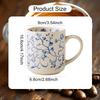 Cup 500ml Ceramic Coffee Mug Drinking Tea with Ergonomic Handle And Matte Finish for