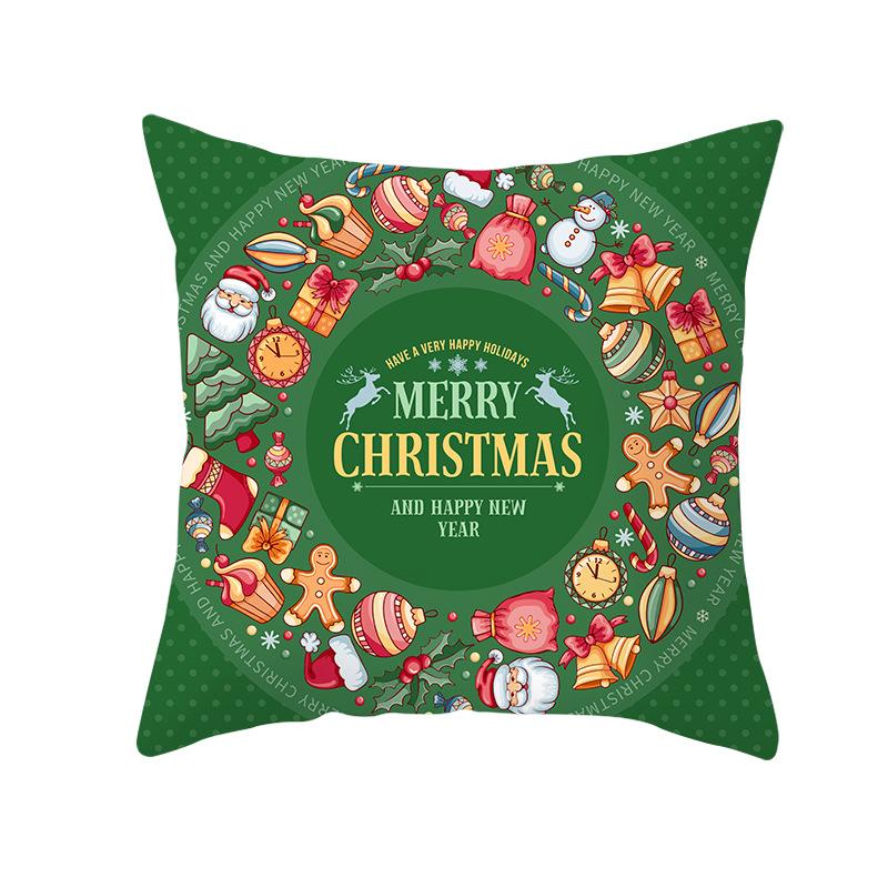 Fresh Green Christmas Pillow Cover Home Ornament Pillow Sleeping Pillow Cushion Cover Premium Durable Quality Useful