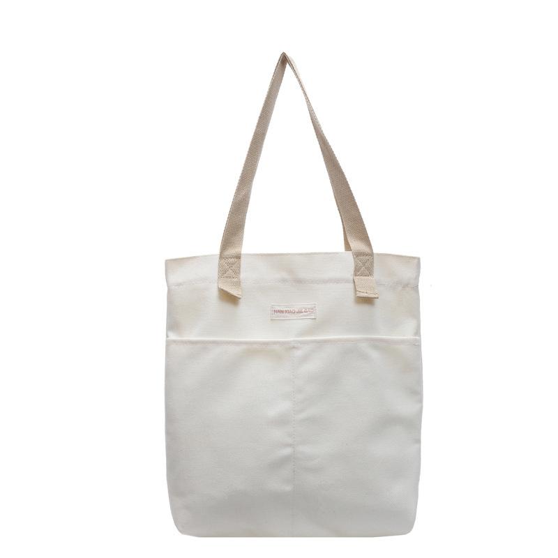 Холщовая сумка Большая вместимость утолщенная сумка через плечо простая женская сумка для поездок на работу классная сумка для книг А4 тканевая сумка