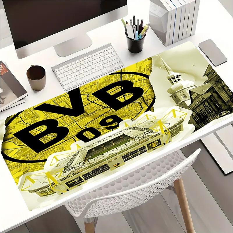 Borussia Dortmund Mouse Pad - Non-Slip Rubber Base, Smooth Surface for Work,Gaming,Office,And Home Use, Desk Mouse Pad