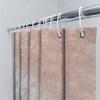 Роскошные душевые шторы с мраморным принтом: Коврик для ванной из розового золота в форме капли воды для декора ванной комнаты, идеальная идея для подарка для дома (Белый розовый)
