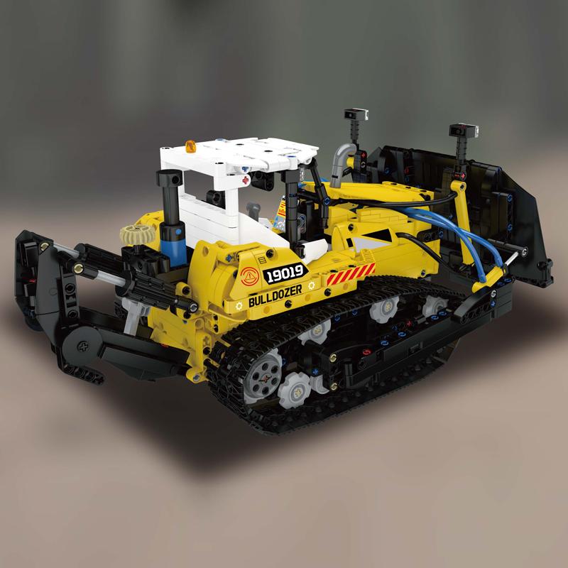 Mould King 19019 Технические игрушки-машины Набор строительных блоков MOC PR756 Бульдозер Инженерный грузовик Кирпичный набор Рождественский подарок для детей