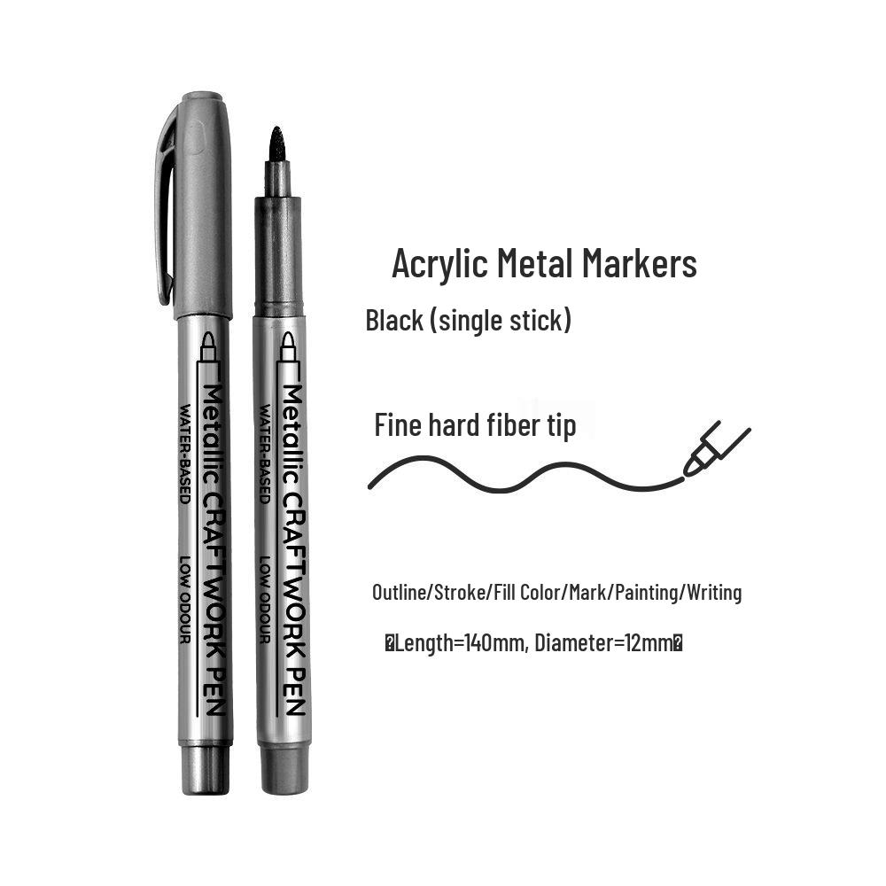 Золотые и серебряные металлические маркеры с мягким наконечником для журналов и мероприятий